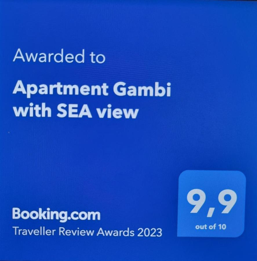 Apartment Gambi With Sea View Zadar Extérieur photo